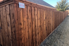 6' tall Board on Board Fence Looks great with Top Cap and Trim