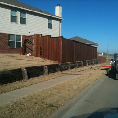 Nailling Fence Pickets DFW Fence Contractor