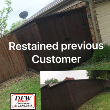 fence staining dfw
