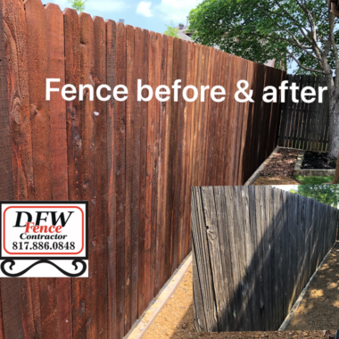 fence staining fort worth 1