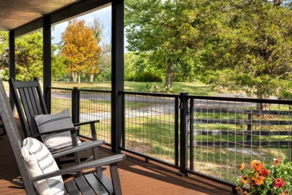 Trex Decking with Rocking Chairs